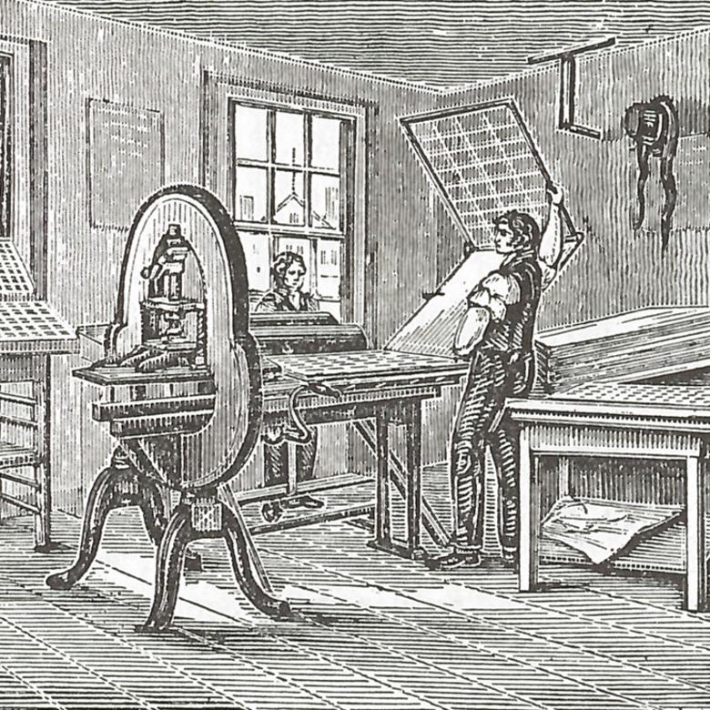 The Printer by Edward Hazen, 1837