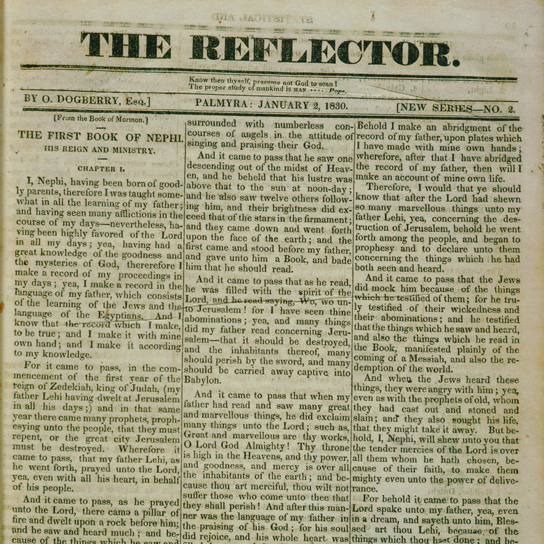 Reflector, January 2, 1830