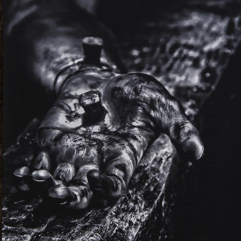 A digital print on canvas by Kevin Figueira, depicting the magnitude and extent of Jesus Christ’s suffering on behalf of humankind.