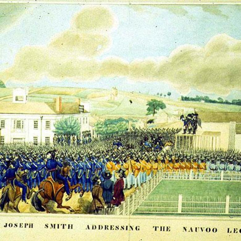 General Joseph Smith Addressing the Nauvoo Legion