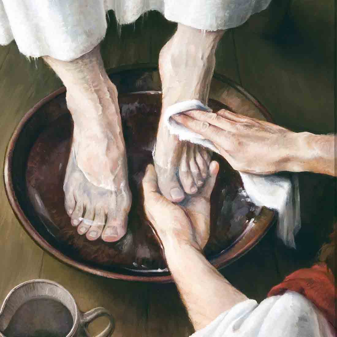 Jesus Washes an Apostle's Feet