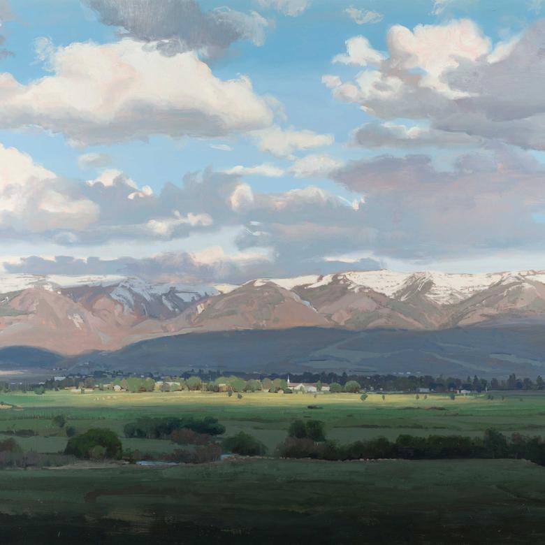 "The Promise of a New Season (Mt. Pleasant, Utah Chapel)," by Brad Aldridge