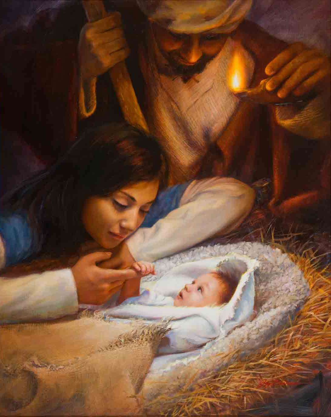 Baby Jesus Painting Lds
