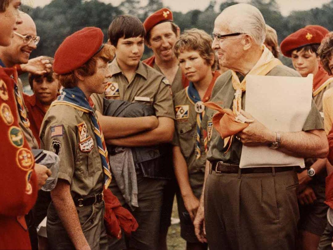 Vintage Boy Scout Uniform at 1973 National Scout Jamboree 