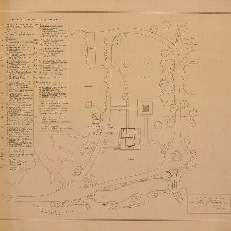 Junius Wells' Landscaping Plan, circa 1907