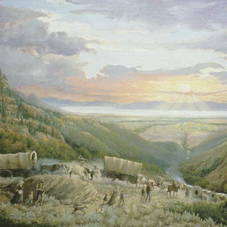 “Pioneers Entering the Salt Lake Valley,” by King Driggs
