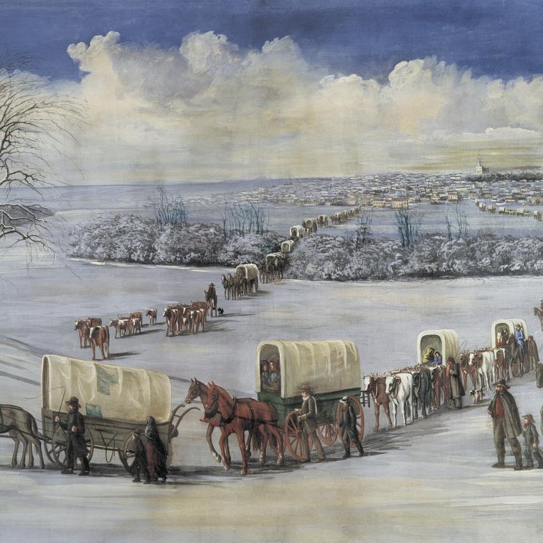 “Crossing the Mississippi on the Ice,” by C. C. A. Christensen