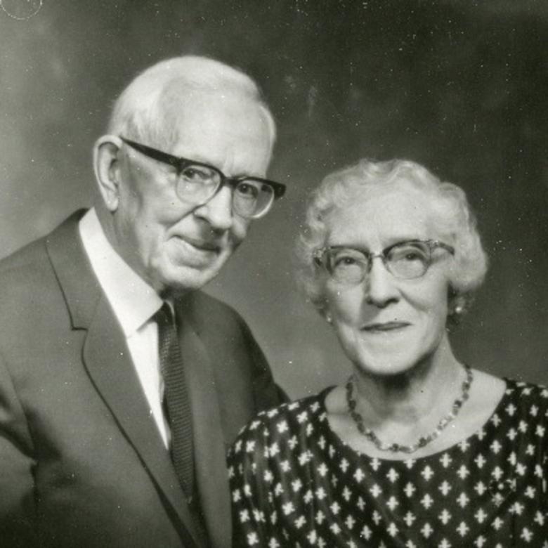 President Joseph Fielding Smith Jr. with his wife Jessie Ella Evans Smith.