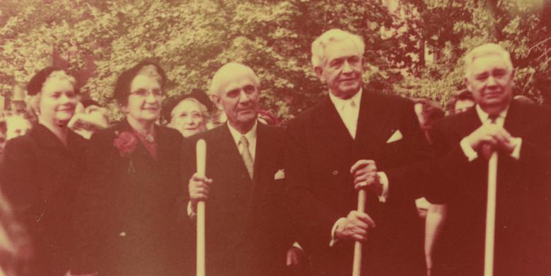 First Presidency and General Relief Society Presidency at the Groundbreaking