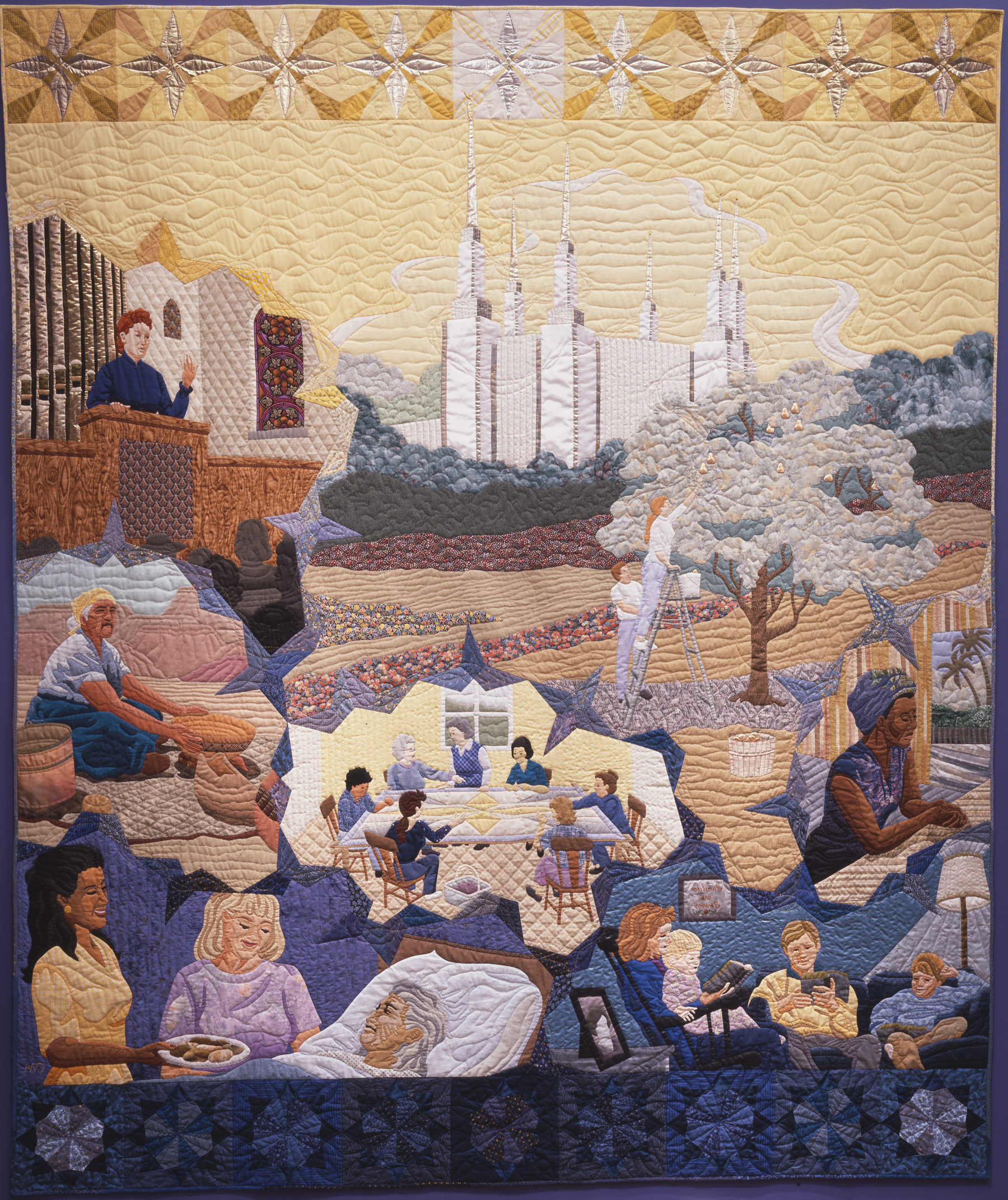 Quilt Created for the Relief Society Sesquicentennial in 1992