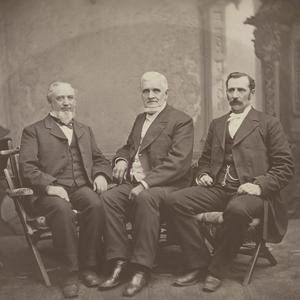 Left to right: George Q. Cannon, John Taylor, Joseph F. Smith. (Church History Library, Salt Lake City.)