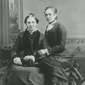 This mother and daughter are photographed here circa 1880–1890, in the approximate time period that Zina Young became general president of the Relief Society. (Church History Library, Salt Lake City.)
