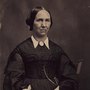 Circa 1867. Young served as the Relief Society general president from 1888 to 1901. She was also the first matron of the Salt Lake temple in 1893.