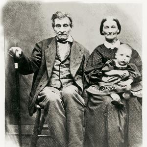 Shown with a grandchild, circa 1852. Drusilla Hendricks was an early proponent of the Relief Society. She reminisced that before the Relief Society was organized in Nauvoo, she dreamed that women were holding meetings and keeping records of their work. Hendricks joined the Nauvoo Relief Society on April 14, 1842, and was appointed to a visiting committee in the Second Ward in Nauvoo.