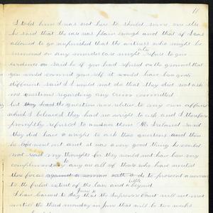 Excerpt from 4 June 1883 entry: “I have learned to day that the Supreme Court will not meet untill the third monday in June that will be two weeks more.” A transcript of the complete journal entry is <a href="/belle-harris/1883/1883-06?lang=eng#title3">available here</a>. (Church History Library, Salt Lake City.)