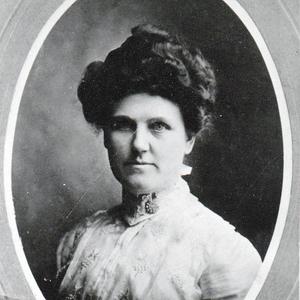 Undated photograph of Belle Harris. Image courtesy FamilySearch.org, submitted by user JRVance, accessed 24 Jan. 2023, https://www.familysearch.org/photos/artifacts/3478737.