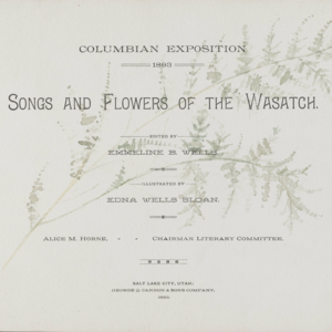 Songs and Flowers of the Wasatch