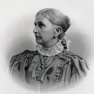 Engraved portrait of Emmeline B. Wells. Engraving by E. G. Williams and Bro., New York, in Orson F. Whitney, <i>History of Utah,</i> vol. 3 (Salt Lake City: George Q. Cannon and Sons, 1892), after p. 478. (PH 327, Church History Library, Salt Lake City.)