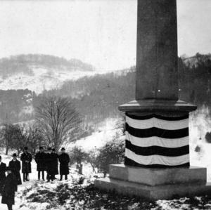 George F. Richards is pictured at the top of the photo with a cane, fifth from the right. (PH320, Church History Library, Salt Lake City.)