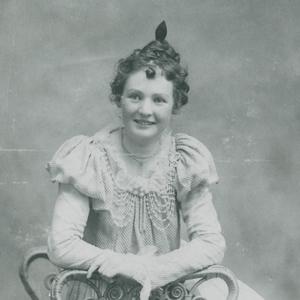 Josephine Booth sits for a portrait shortly before beginning her service in the British Mission, circa 1899. (Courtesy of Linda Andrews.)