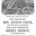 Joseph Smith Presidential Campaign (1844 - 1844) Profile