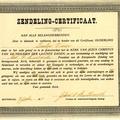 Geertje Visser Missionary Certificate, 1919 July 7