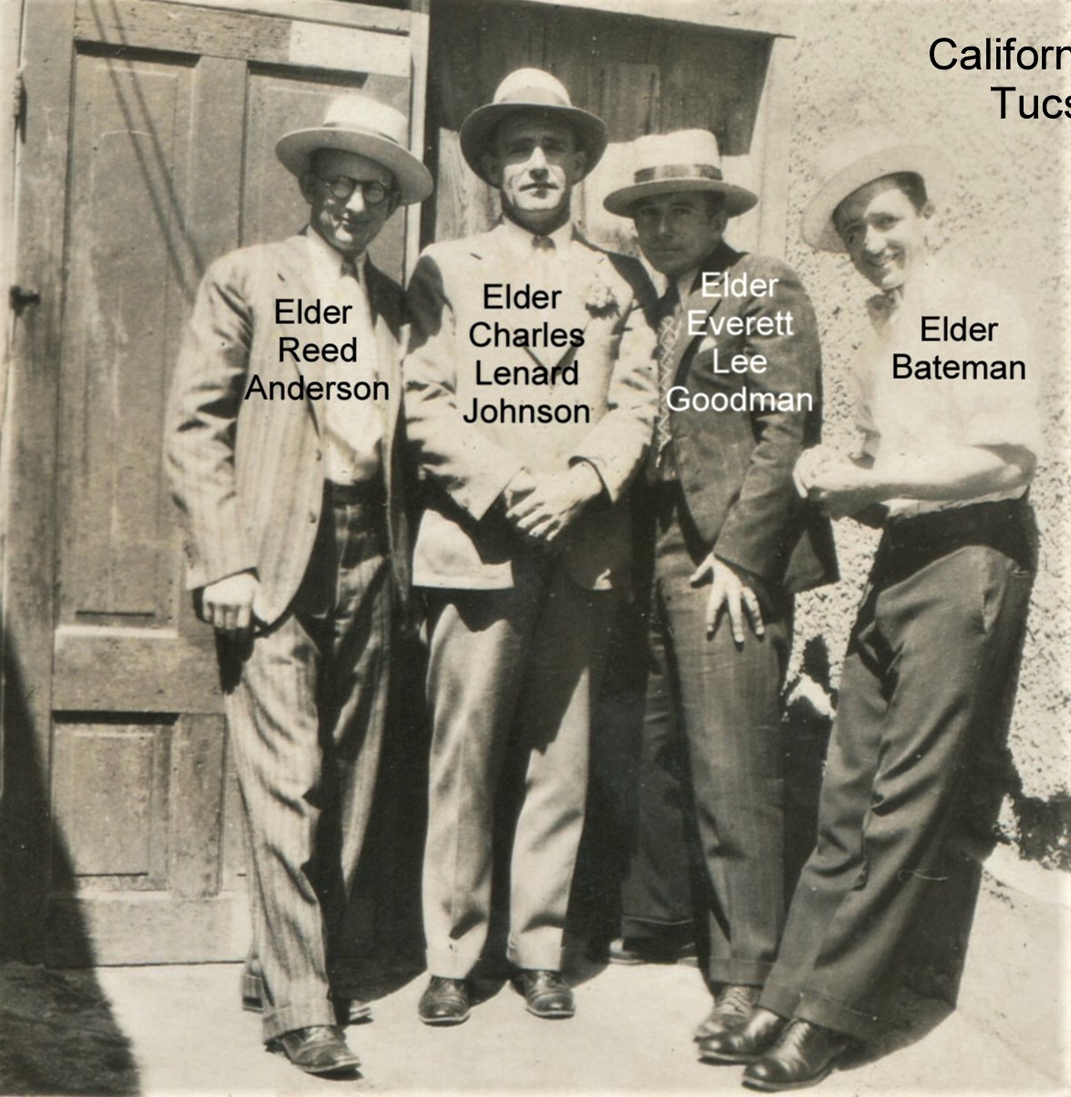 Four Tucson Missionaries! Arizona,  1930