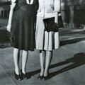 Sister Missionaries by the Salt Lake Temple While in the Mission Home in Salt Lake