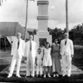 Tingey Family at Missionary Monument in Pesega, Samoa 18 June 1938