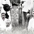 Thomas Heddock & Sarah McMurrin Hilton at daughter Jeanette’s grave in Samoa