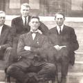 Swedish Missionaries Sitting on Stairs, Circa 1914