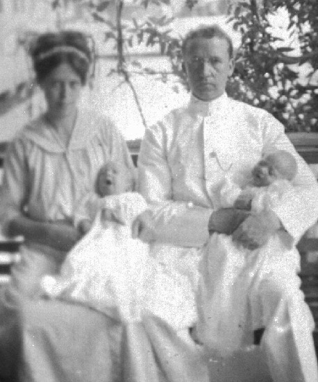 Tahitian Mission President Fullmer with family ca 1912