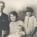 Clarence and Hazel Tingey with children while on their mission in Australia, Circa 1928