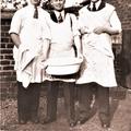 Walter Layton Barlow left and two missionary friends
