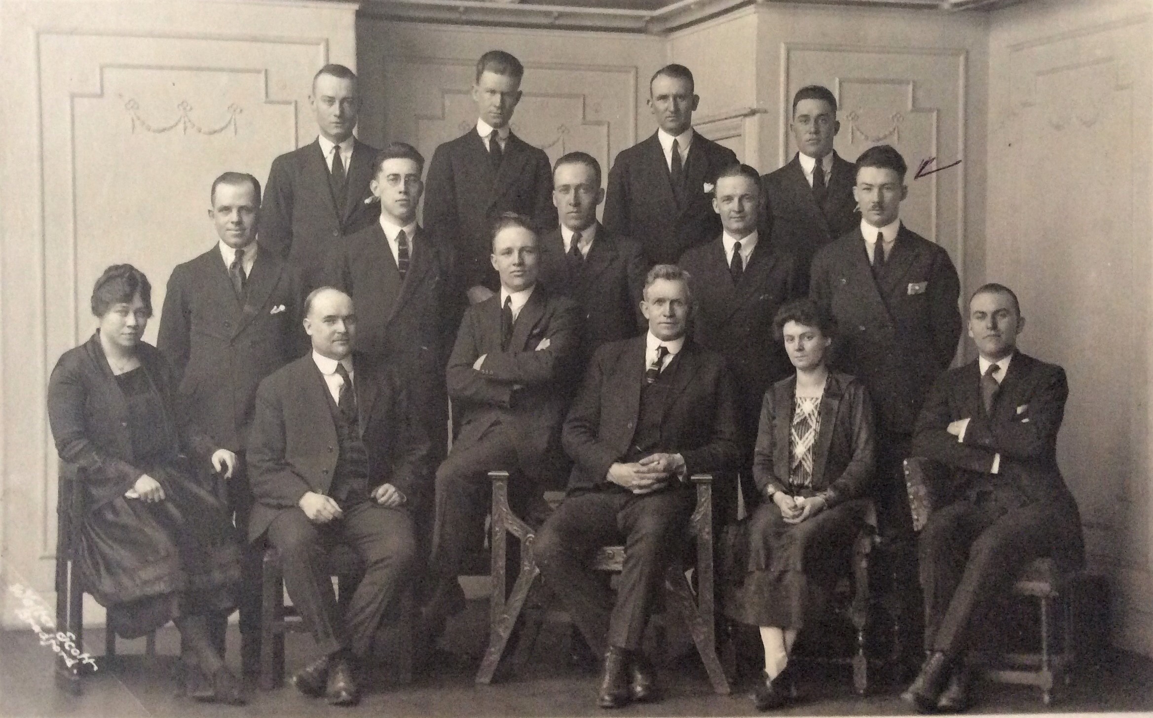 Missionaries with British Mission President David O McKay