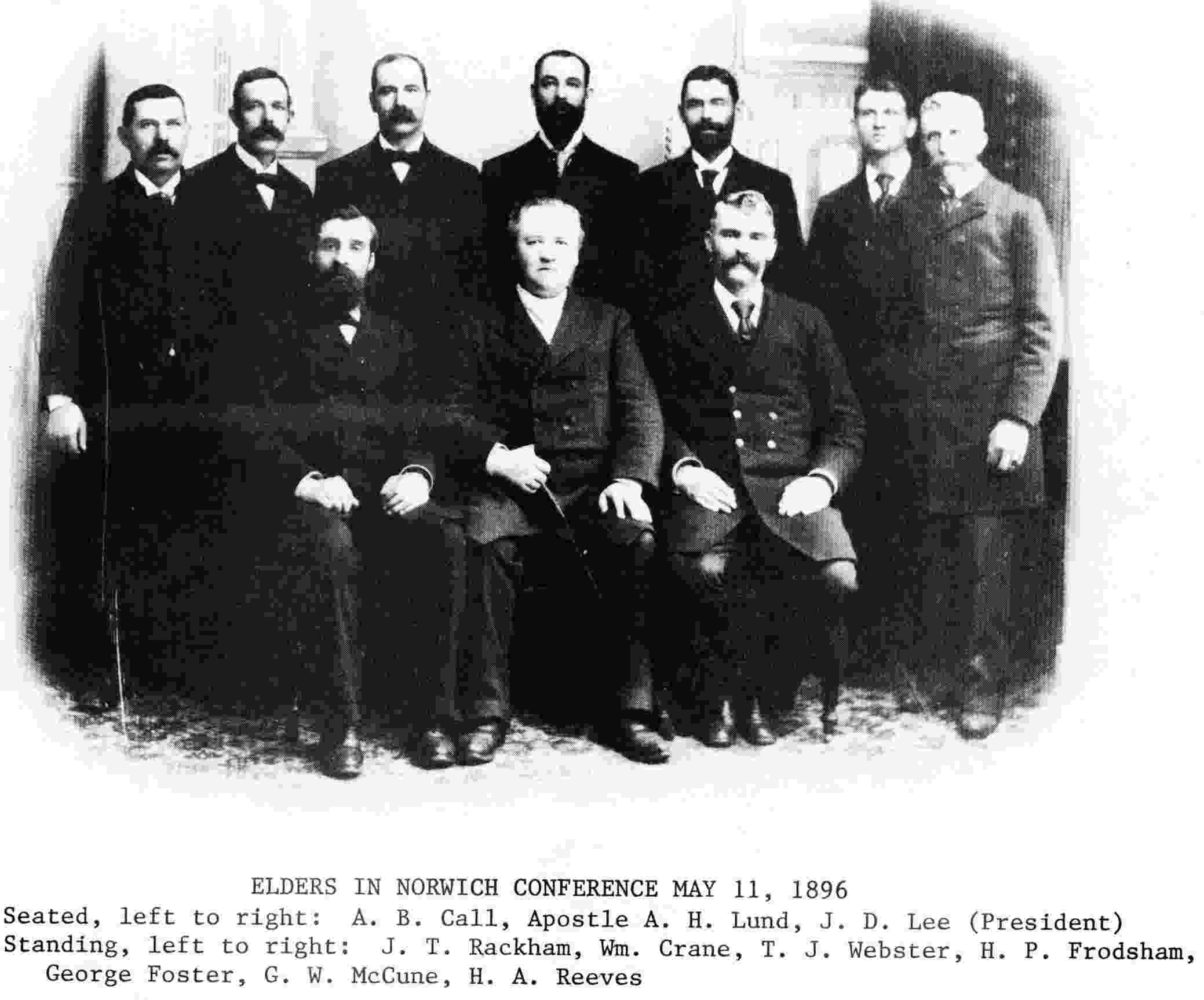Elders in Norwich Conference May 11, 1896