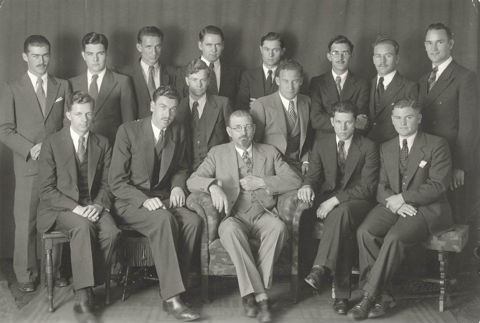Oliver Hyer Budge and Missionaries,  1932 October