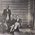 Elder Kalauawa with companions: Hosea Nahinu Kekauoha, David Johnson & William Mark Waddoups