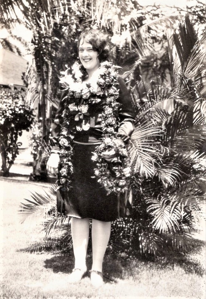 Sister Mattice arriving in Hawaii, Summer 1927