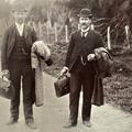 Hans Jensen and Almon Butterfield during their mission in New Zealand, Between 1896 – 1900