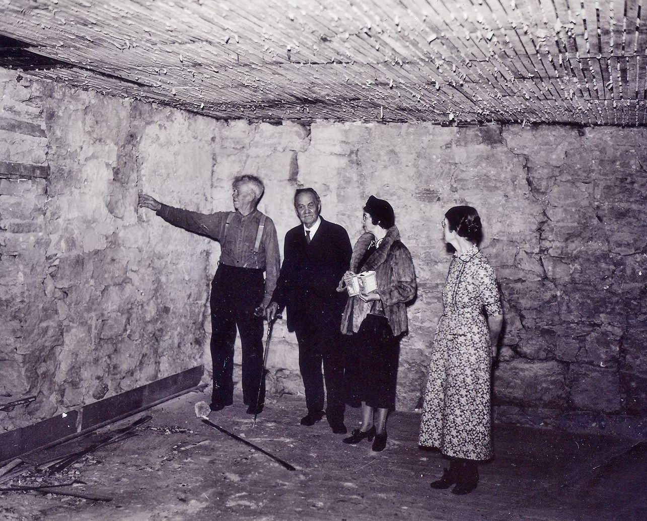 Joseph A McRae and wife Eunice Higbee McRae in the Carthage Jail basement