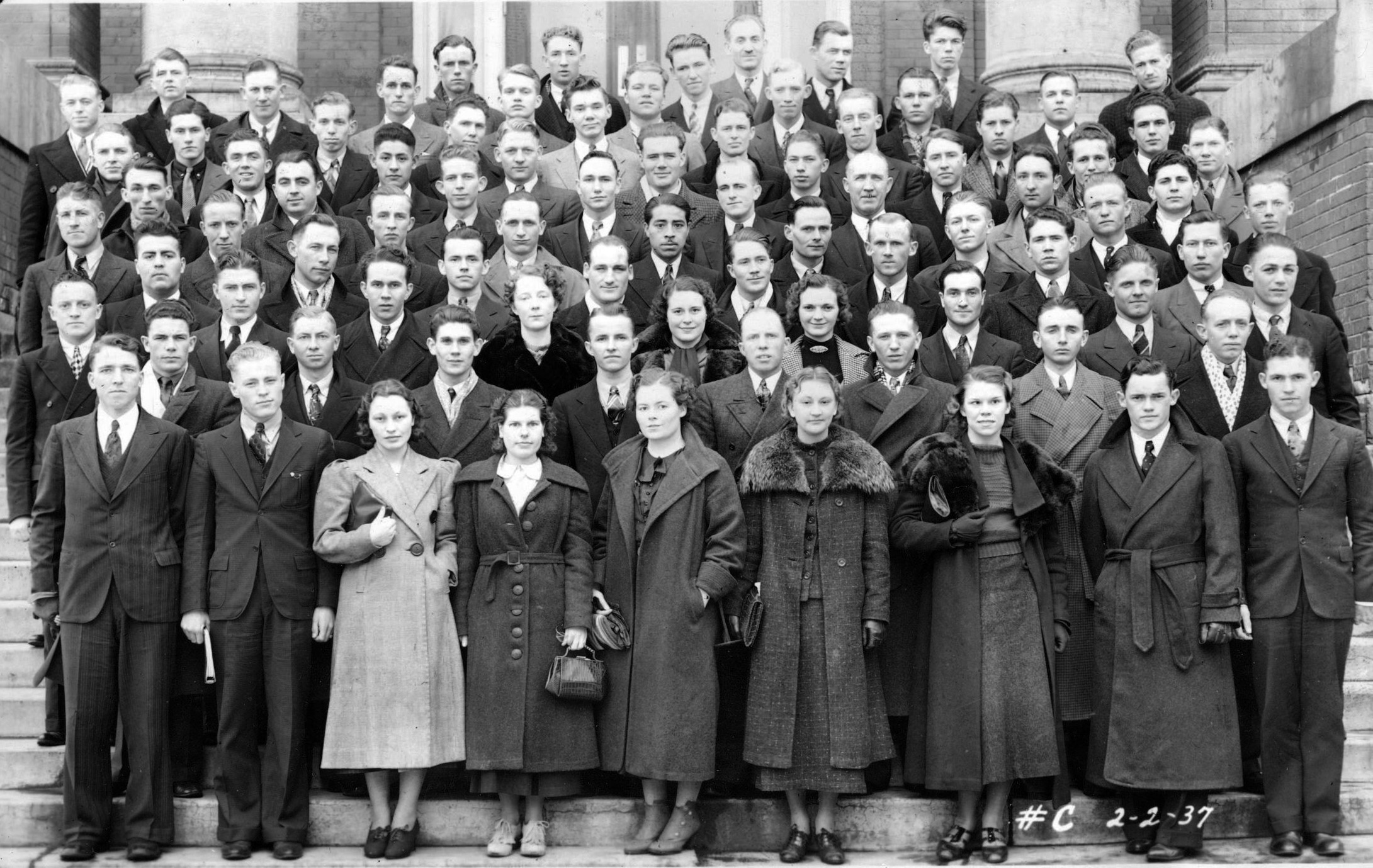 Missionary Group - Salt Lake Mission Home,  1937 February