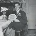 Elder Anderegg receives a birthday cake from home