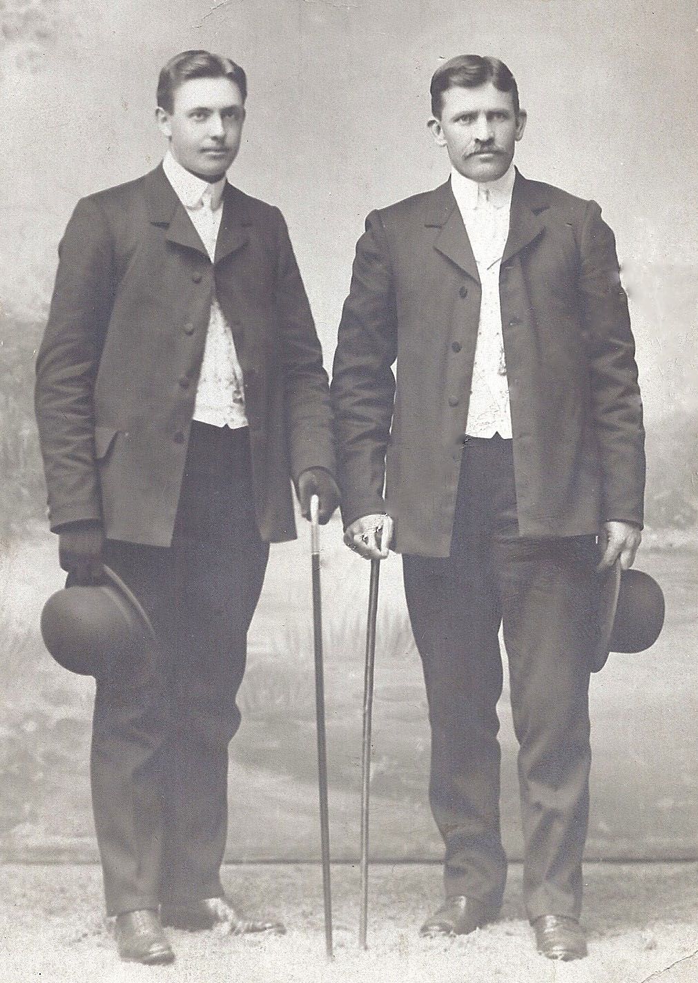 Peter Marin Anderson with missionary companion