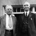 Apostle Melvin J Ballard (left) and Mission President John Vitalis Bluth