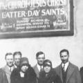 Arriving at the Eastern States Mission, New York City, 6 February 1929