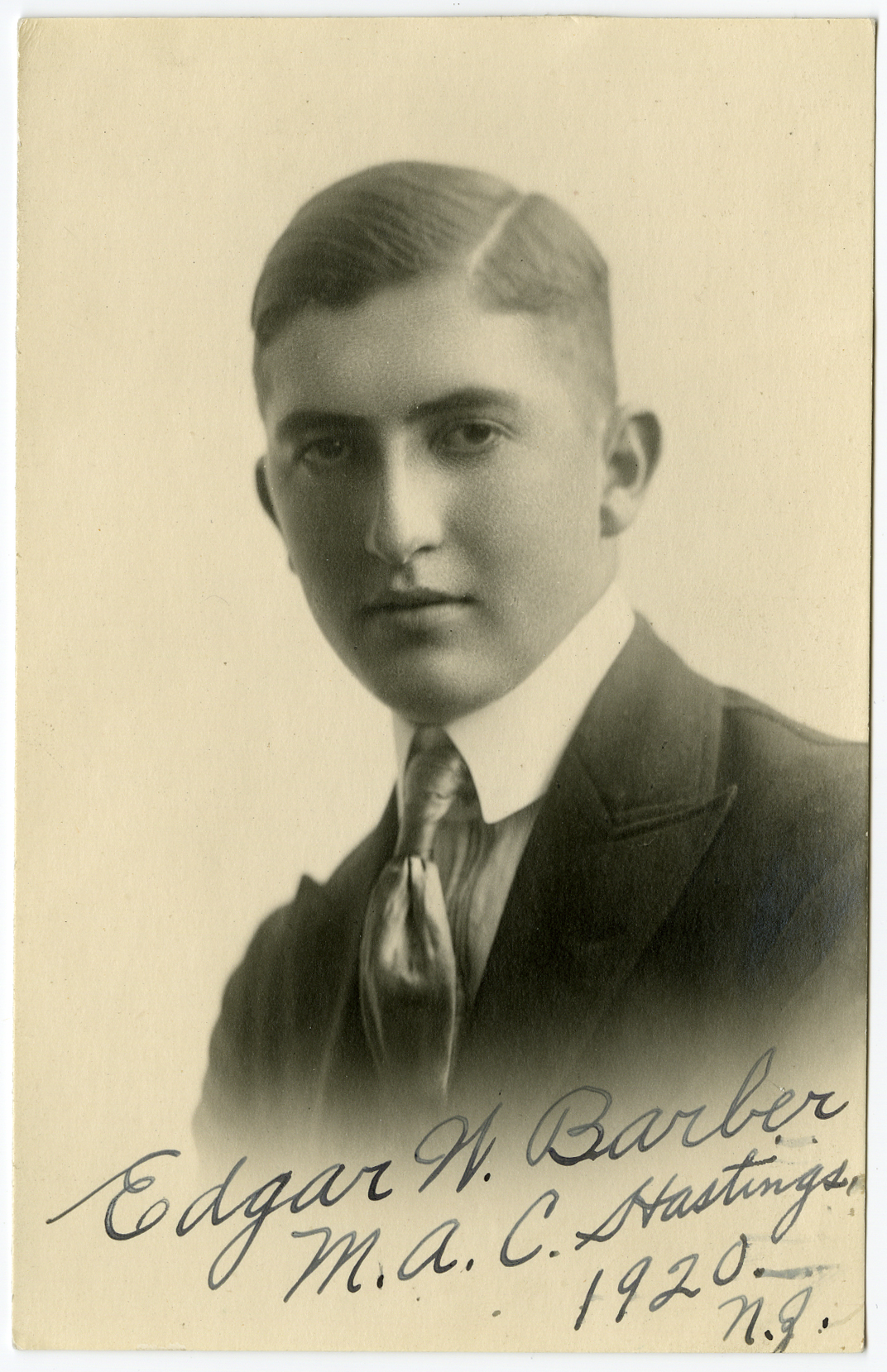 Edgar Whitaker Barber (1898 - 1994) Profile