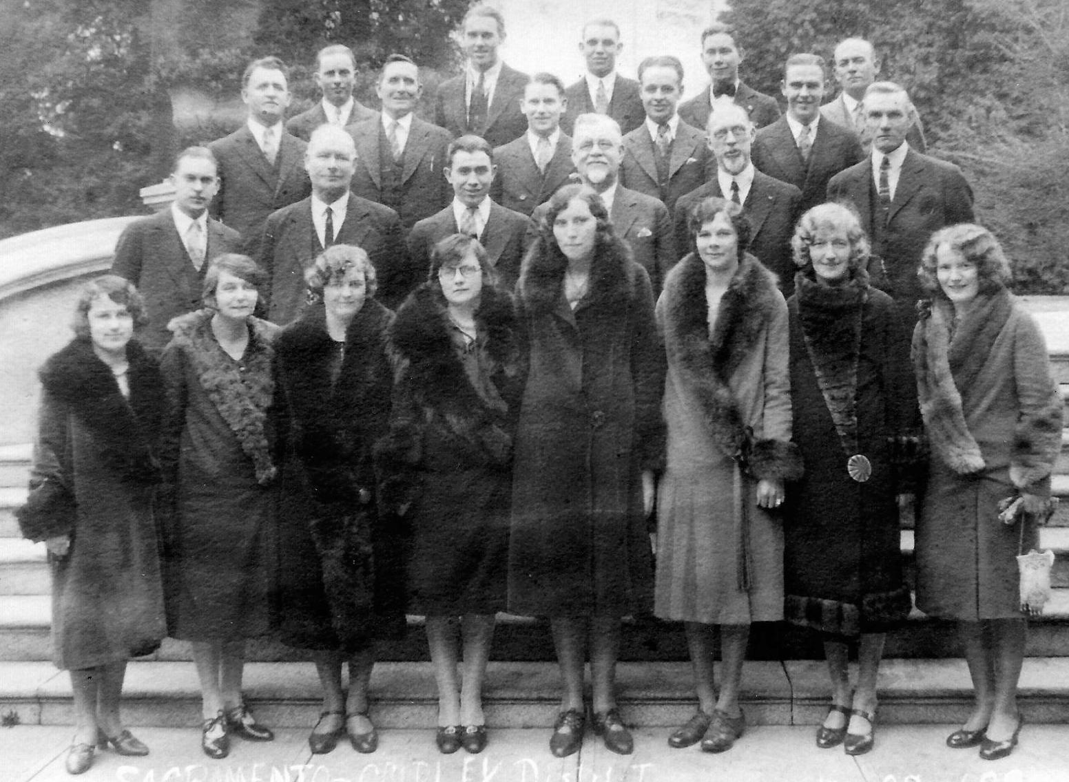 California missionaries of Gridley District,  1929 January 29