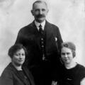John Soren Hansen, wife Anna, daughter Muriel, while serving as Mission President in Denmark.