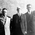 Matthew Cowley with Pres George Albert Smith and Elder Johnston